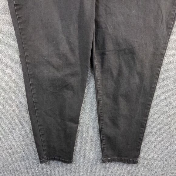 Terra & Sky Women's Skinny Leg Jeans Black 26W Petite Denim 5-Pocket - Picture 4 of 11